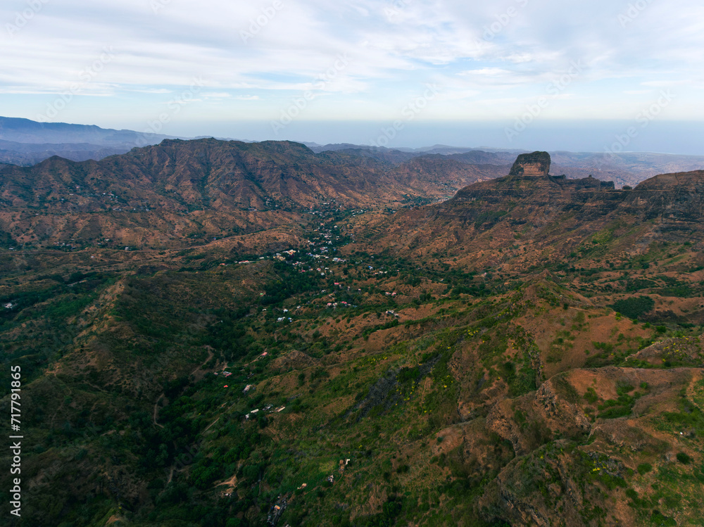 Rui Vaz in Santiago Cape Verde Islands, view from the top of the mountain