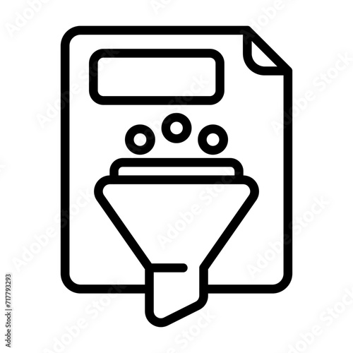 Filtering Vector Icon
