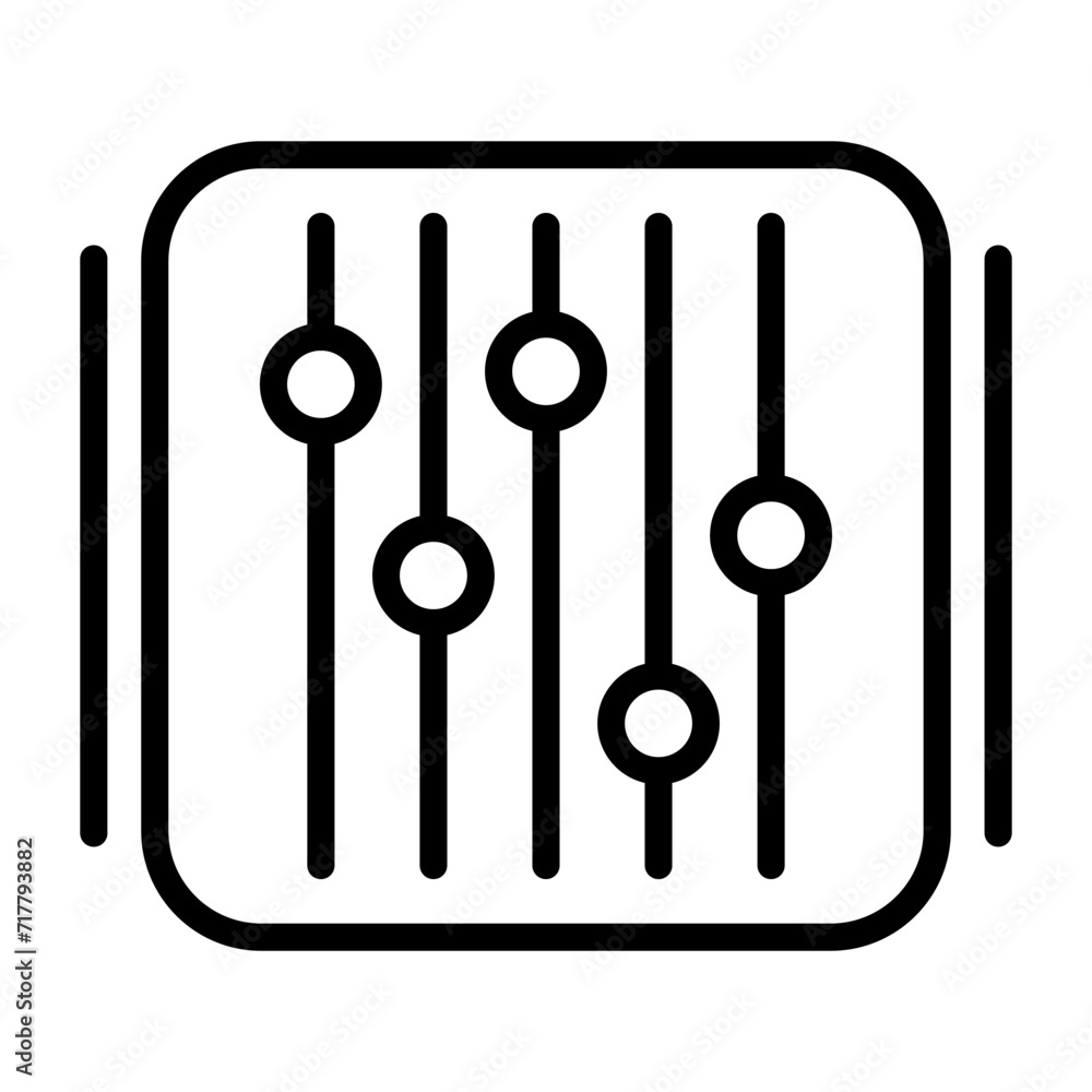 Sliders Vector Icon Sliders Vector Icon