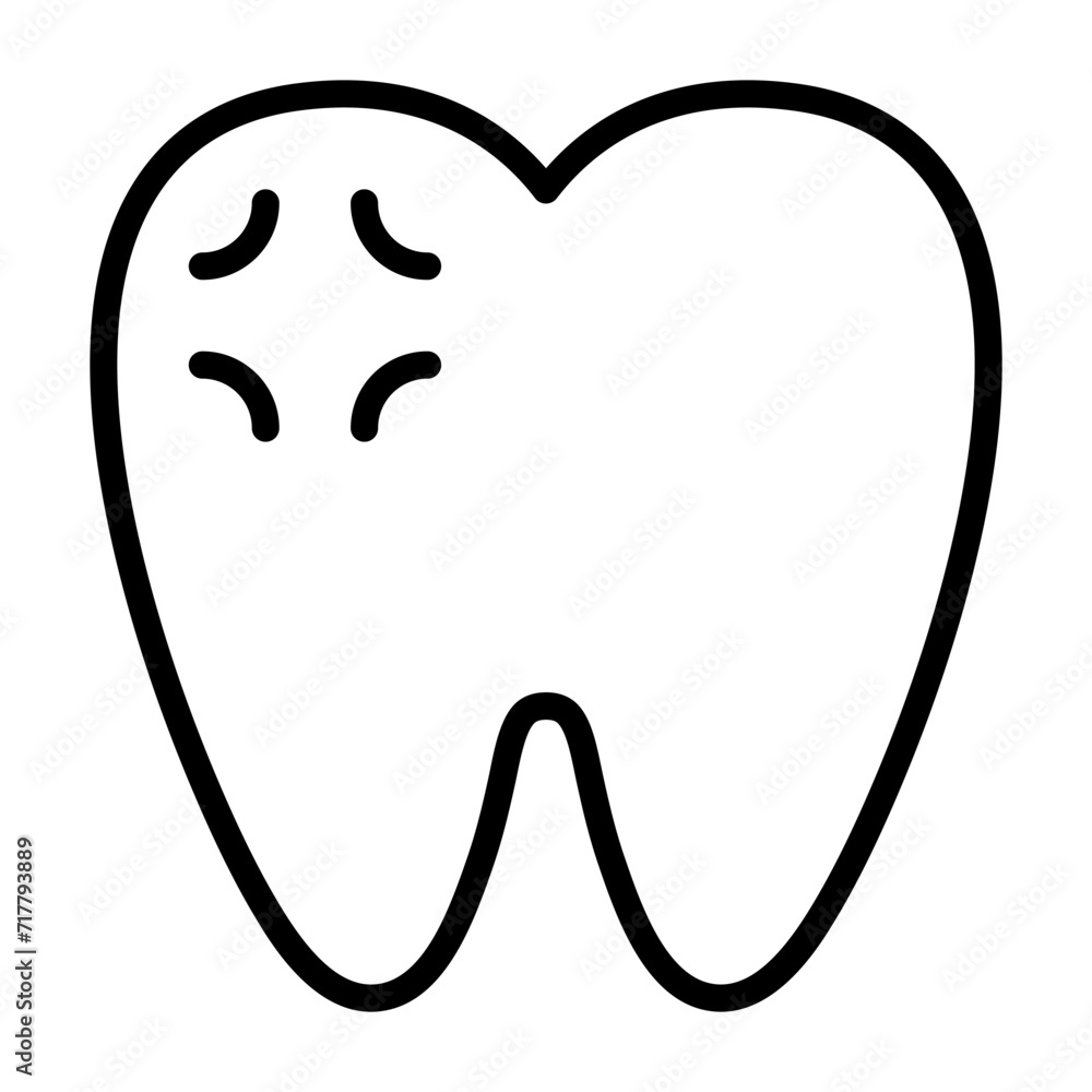 Toothache Vector Icon Toothache Vector Icon