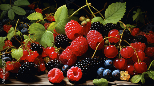 Various summer berries