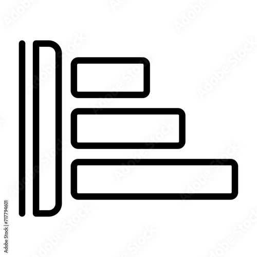Left Align Vector Icon
