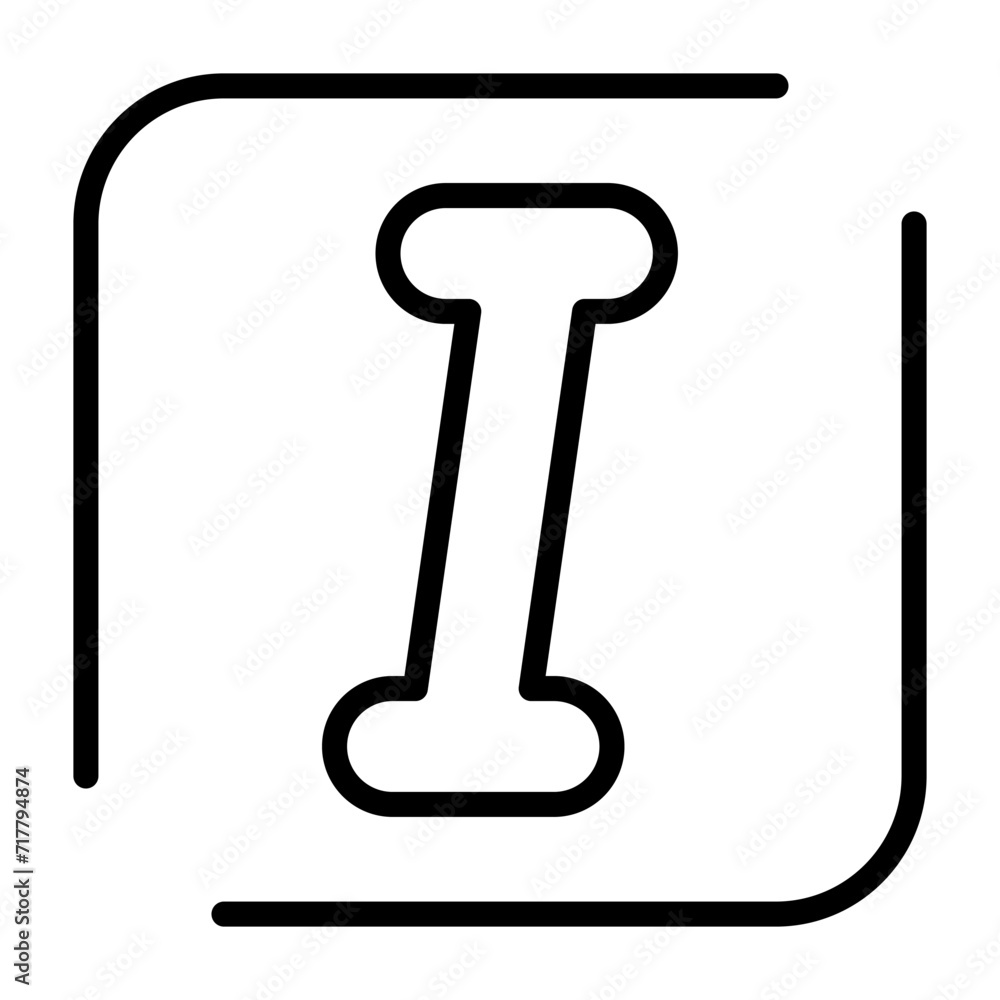 Italic Vector Icon Italic Vector Icon