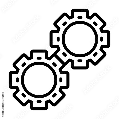 Gears Vector Icon