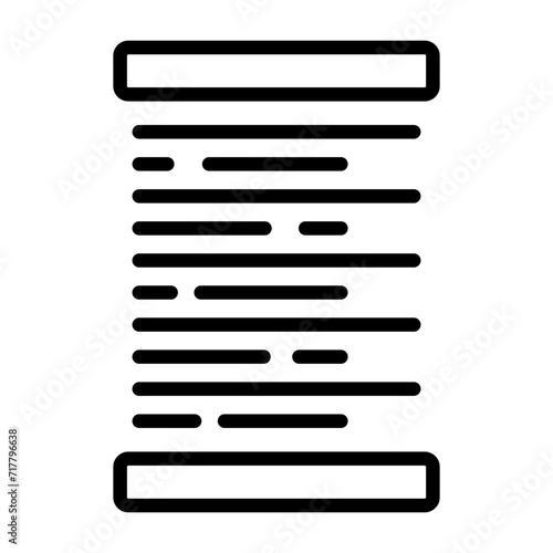 Right Alignment Vector Icon