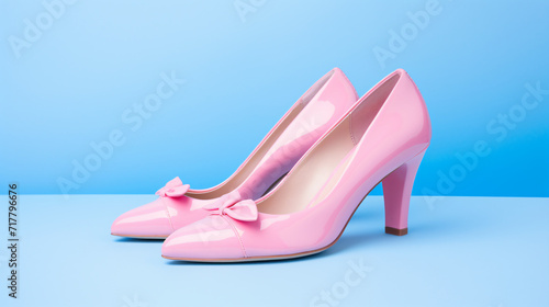 Woman fashion pink shoes