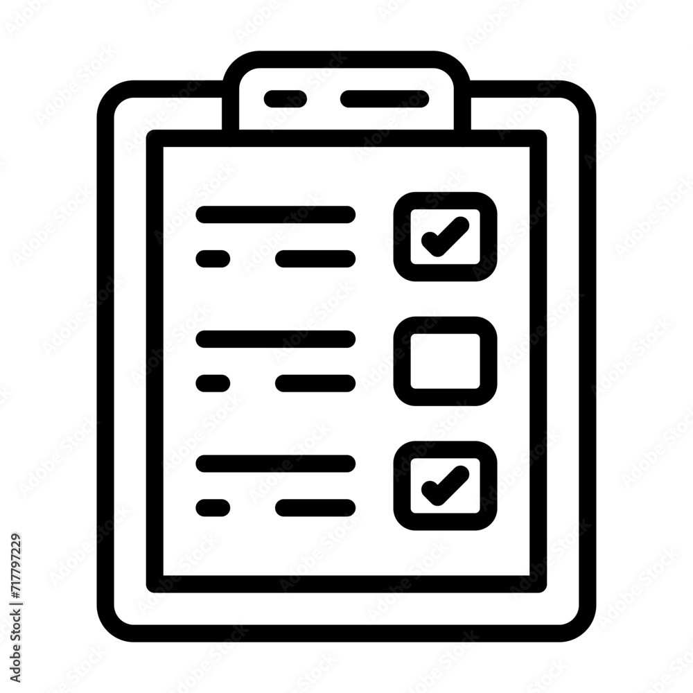 Checklist Vector Icon Checklist Vector Icon