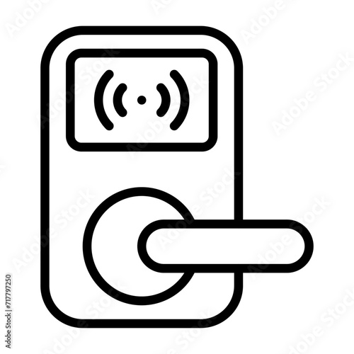 Door Lock Vector Icon