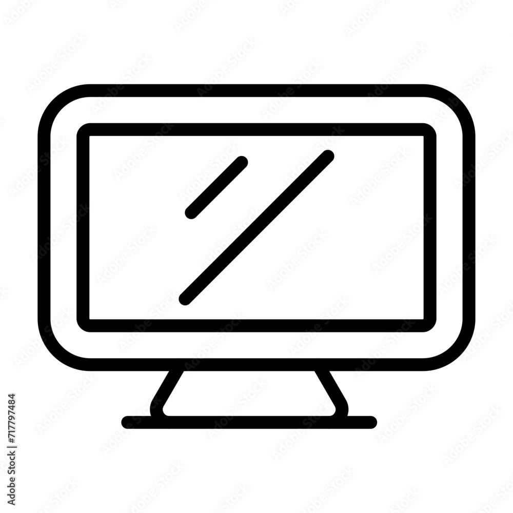 Computer Vector Icon Computer Vector Icon