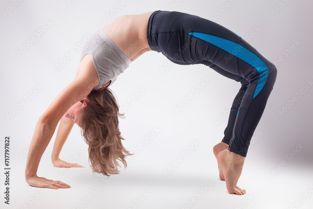 young woman doing yoga young woman doing yoga