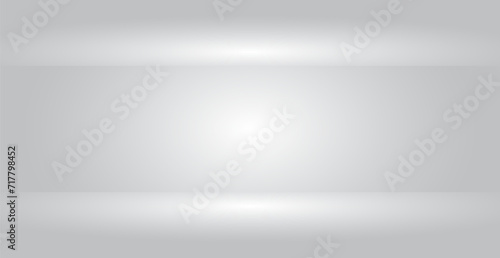Empty Room Studio Background. Vector Illustration. Banner. Wallpaper