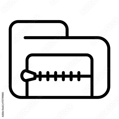 Zip File Vector Icon