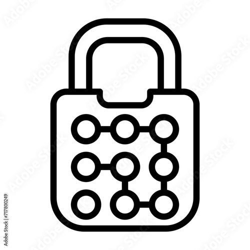 Pattern Lock Vector Icon