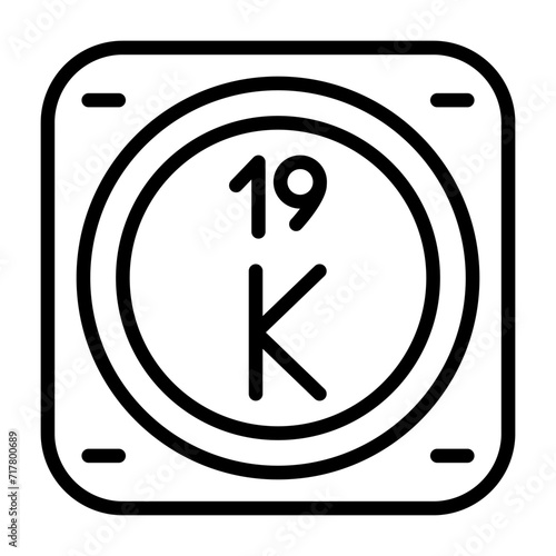 Potassium Vector Icon