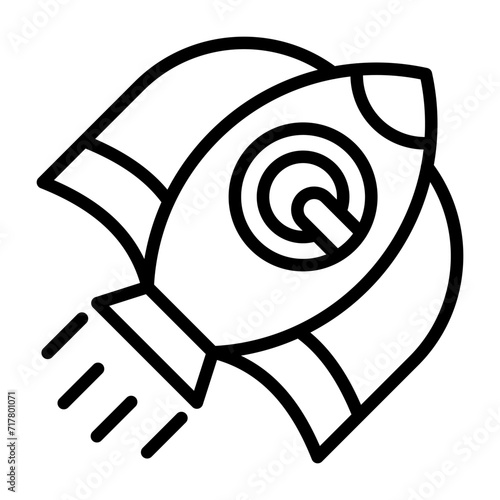 Rocket Ship Vector Icon