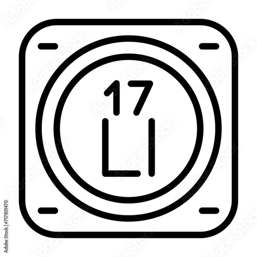 Chlorine Vector Icon