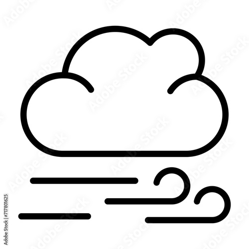 Windy Vector Icon