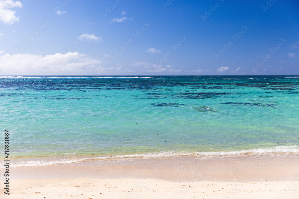 Anse Royale beach landscape, Seychelles. Coastal view Anse Royale beach landscape, Seychelles. Coastal view