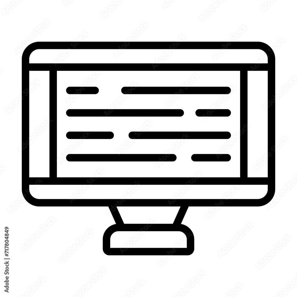 Desktop Computer Vector Icon