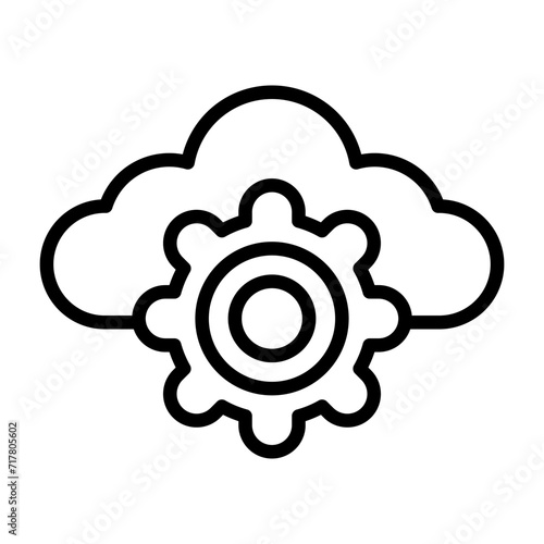 Cloud Computing Vector Icon