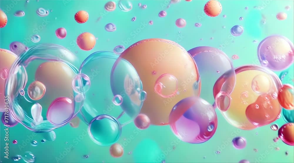 abstract 3d pastel color flying blobs abstract 3d pastel color flying blobs