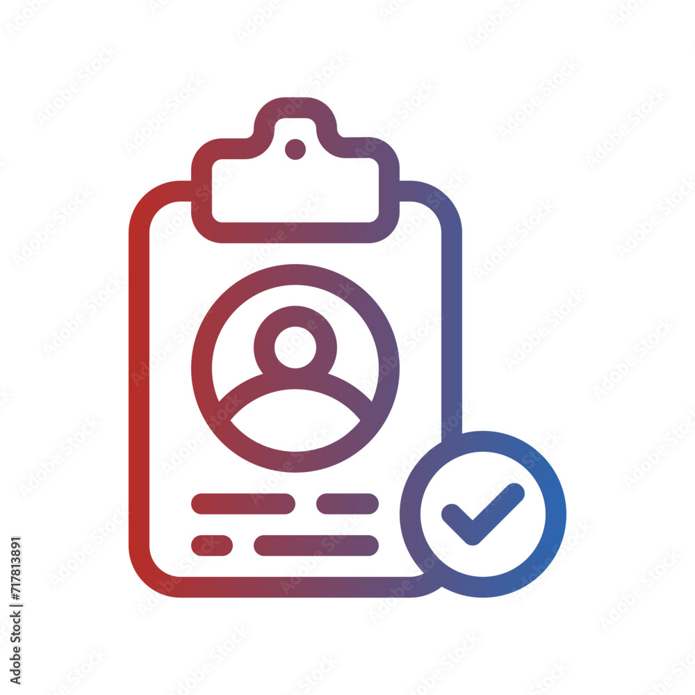 identification gradient icon identification gradient icon