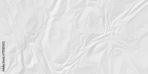 White paper crumpled texture. white fabric textured. crumpled white paper background. panorama white paper texture background, crumpled pattern texture background.