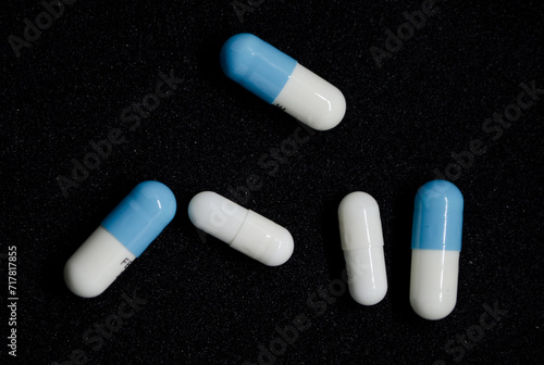 pharmaceutical products, adhesive tape, bandage, pills and capsules, various medical conditions.