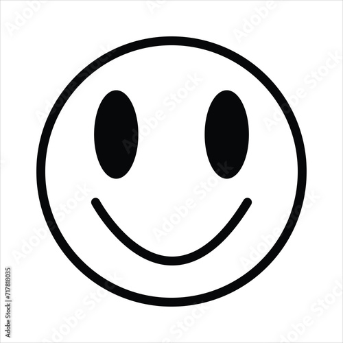 smiley face line icons set editable stroke different emotions feeling Smile Icon isolated on white background.
