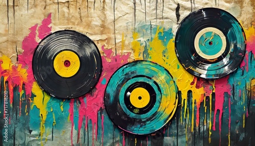 Vinyl Visions: Exploring Street Art with Vibrant Colors"