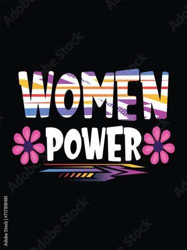 Women's Day T-shirt Design typography lettering shirt vector