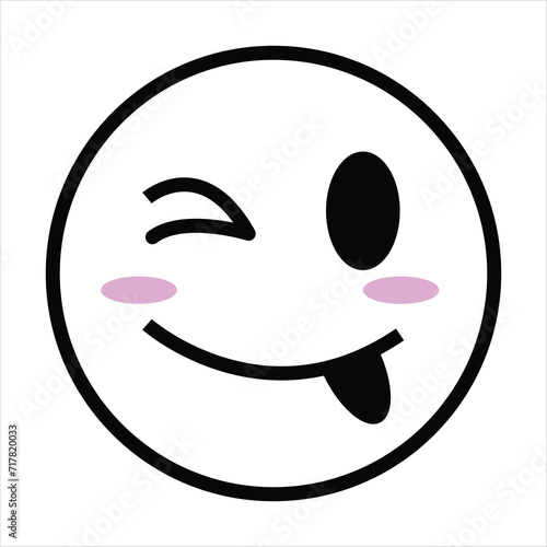 smiley face line icons set editable stroke different emotions feeling Smile Icon isolated on white background.