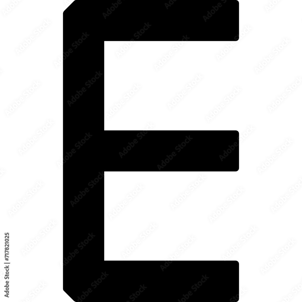 Capital E Icon Capital E Icon