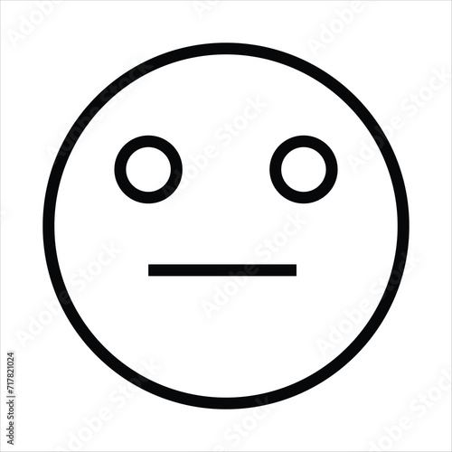 smiley face line icons set editable stroke different emotions feeling Smile Icon isolated on white background.