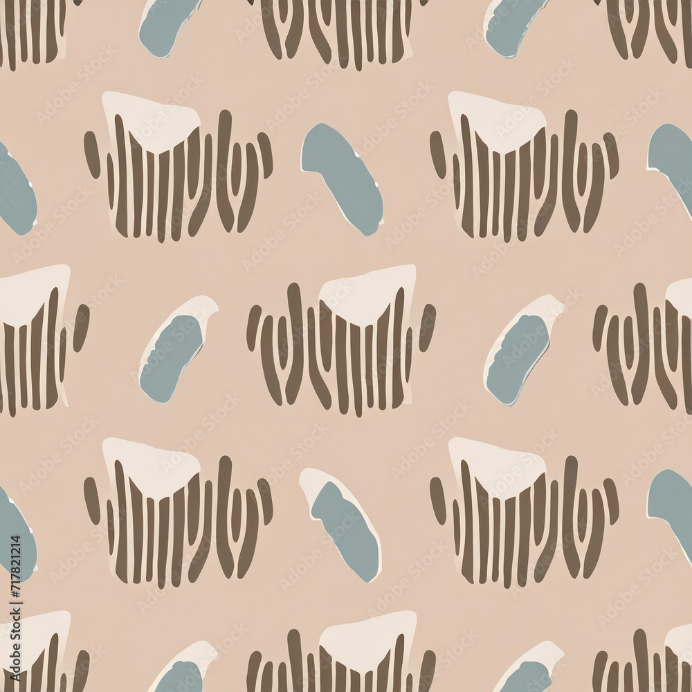 Aesthetic Contemporary printable seamless pattern with abstract Minimal elegant line brush stroke shapes colors. Pastel boho background in minimalist boho style Aesthetic Contemporary printable seamless pattern with abstract Minimal elegant line brush stroke shapes colors. Pastel boho background in minimalist boho style