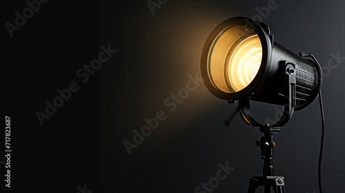 Black background with focus spot light