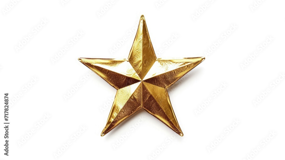 gold star isolated white gold star isolated white
