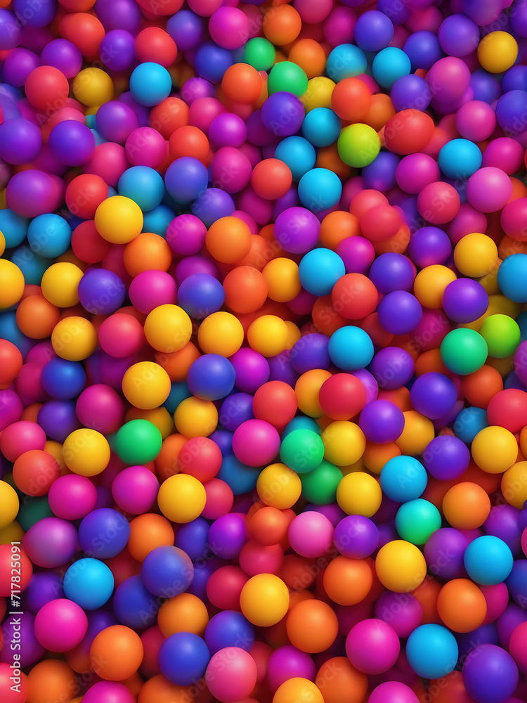Colorful plastic balls background, 3d rendering. Colorful plastic balls background, 3d rendering.