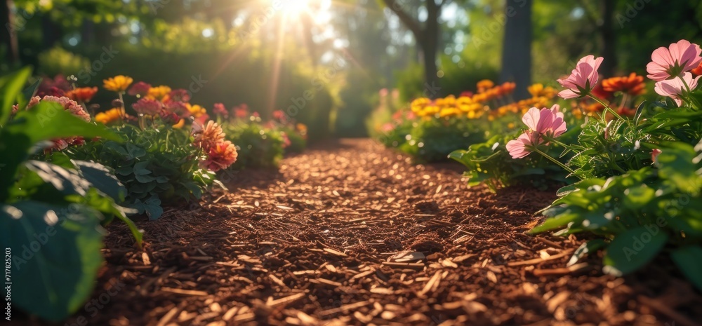 use mulch when planting flowers