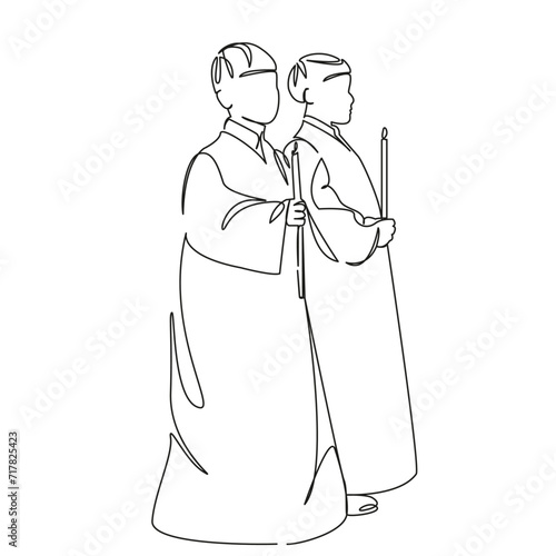 boys from the church choir