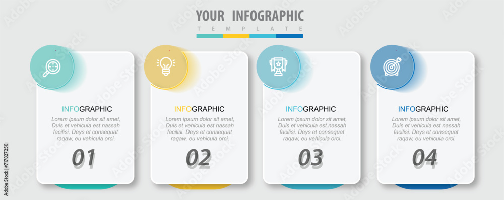 Vector business data visualization timeline infographic design for presentation business icon Vector business data visualization timeline infographic design for presentation business icon