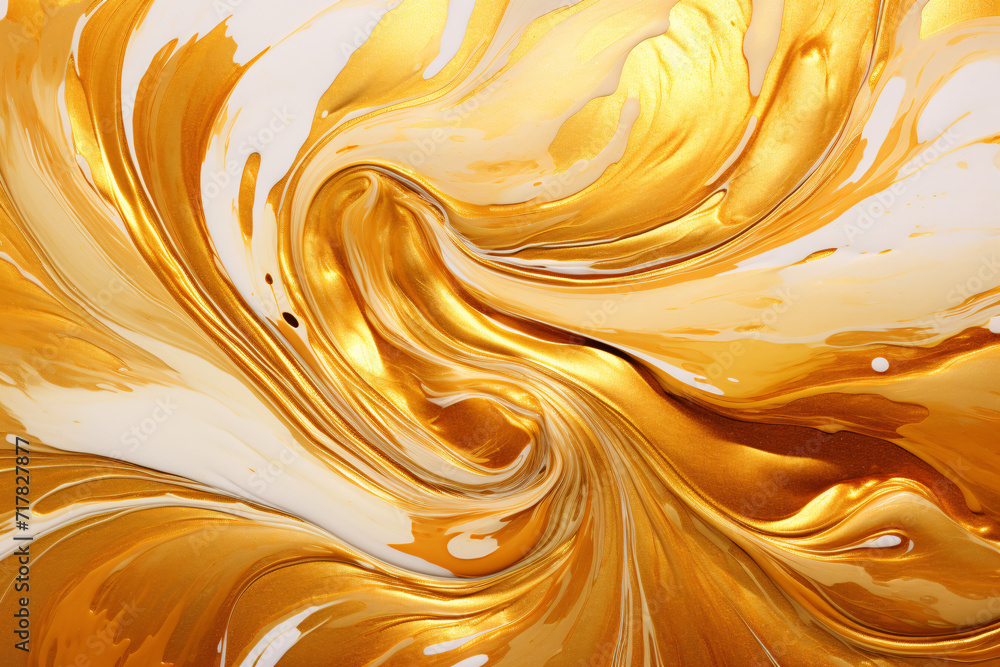 Golden Ink Drops, Abstract Fluid Art Background for Luxury and Design Golden Ink Drops, Abstract Fluid Art Background for Luxury and Design