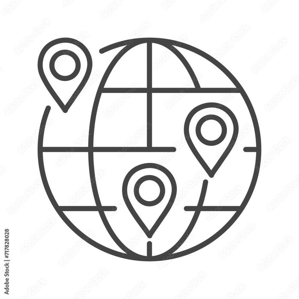 Vector flat icon. Navigation and address icons. Gray icon on isolated on white background. Perfect for your creative idea. Vector flat icon. Navigation and address icons. Gray icon on isolated on white background. Perfect for your creative idea.
