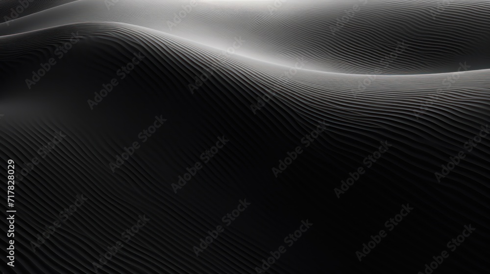 Black sand waves in the background Sand waves, Abstract black and white background. Black sand waves in the background Sand waves, Abstract black and white background.