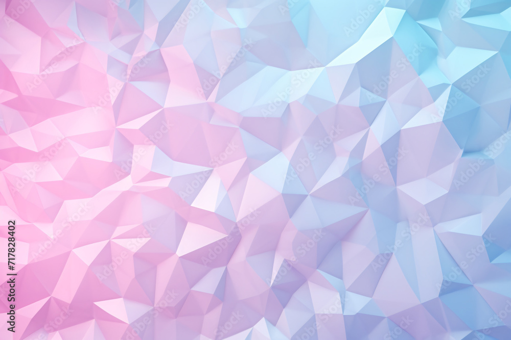 Obraz premium .3D Pastel Polygon Glitter Background