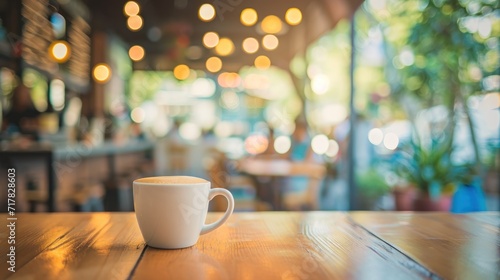 Blurred background vintage tones coffee shop blurred background and bokeh photo