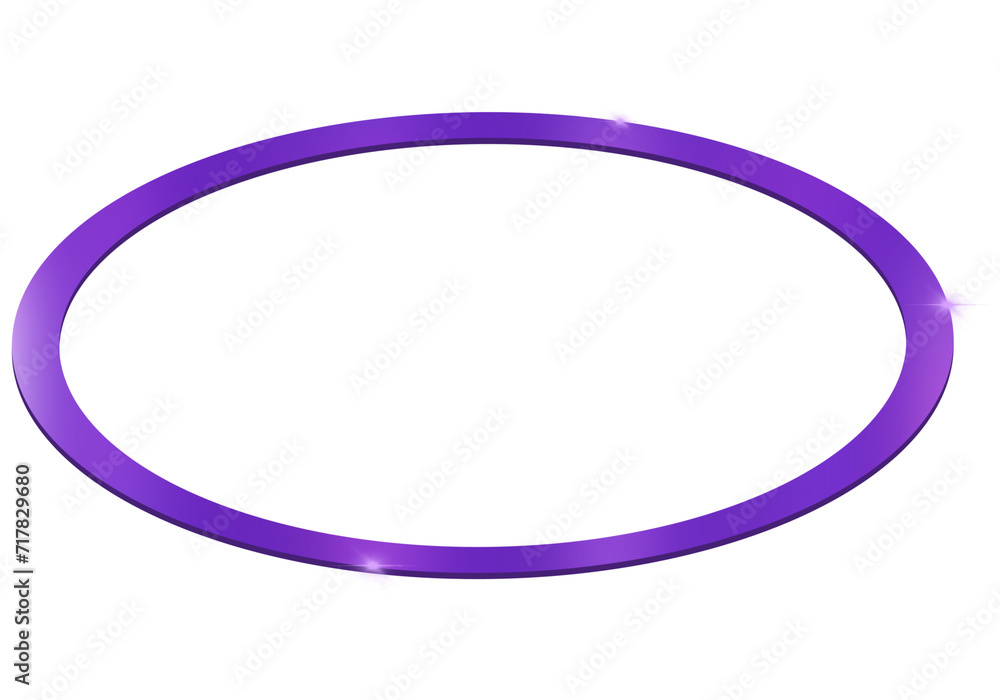 Shiny Purple Halo Isolated on White Shiny Purple Halo Isolated on White