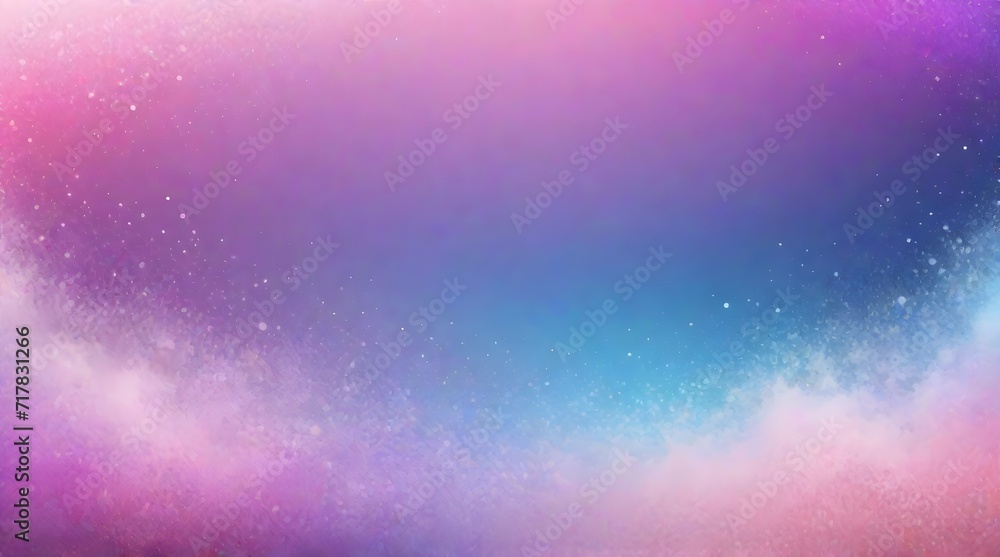 Fantastic pink and blue background with sparkles and bokeh