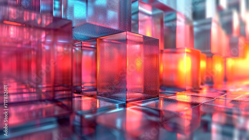 Beautiful glass block background
