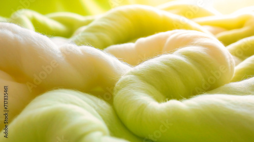 Close-up of Textured Fabric, Soft Wool Pattern, Warm and Cozy Material Background, Handmade and Craft Concept